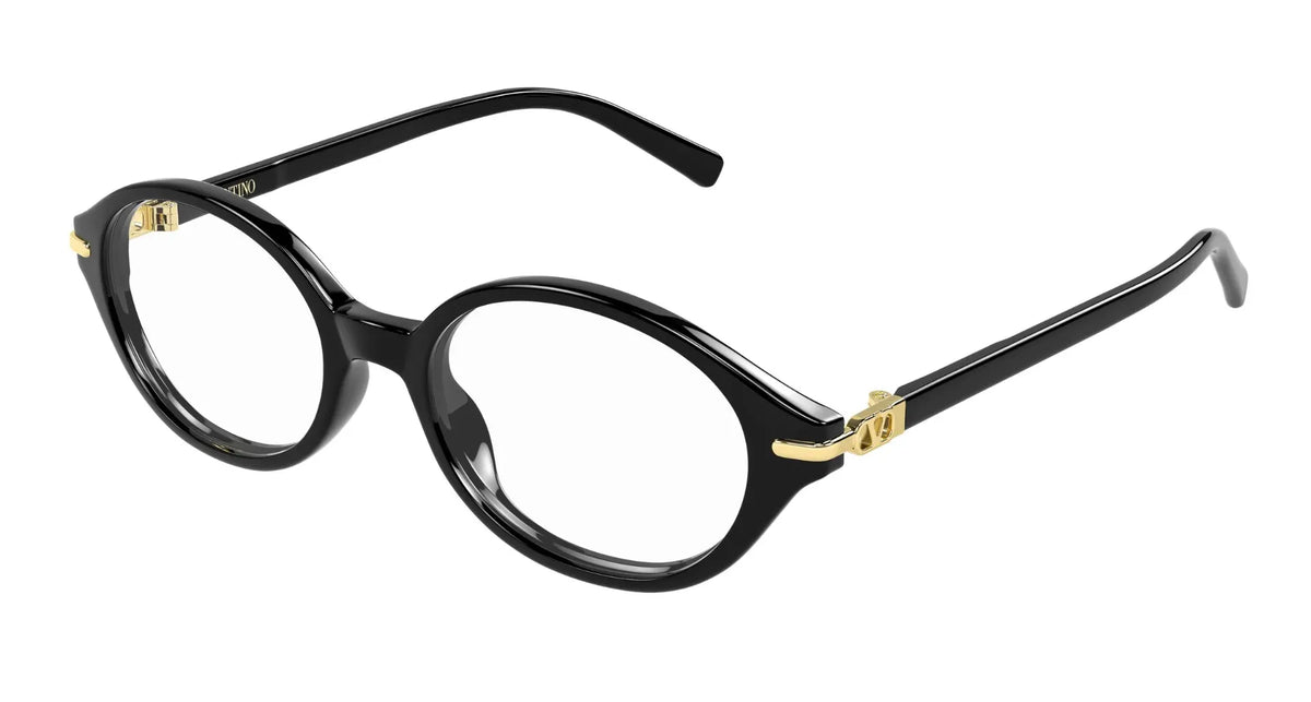 Valentino VG0049O-001 Black Round Eyeglasses 50mm Eyeglasses