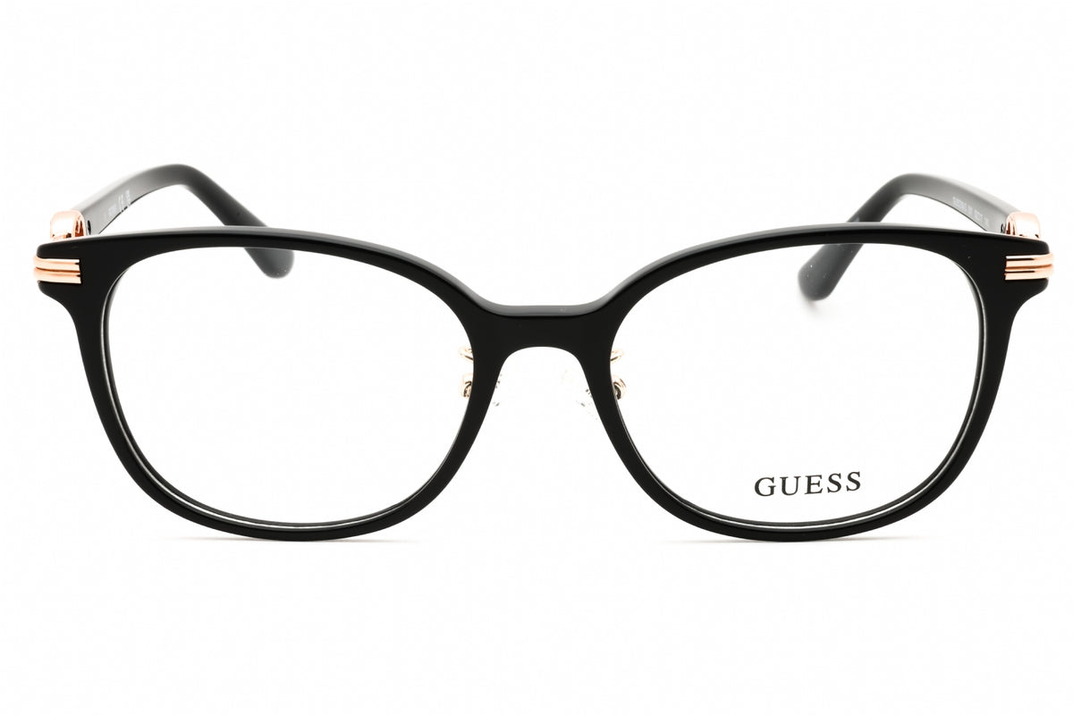 Guess GU50339-D-001 shiny black Round Eyeglasses 52mm Eyeglasses