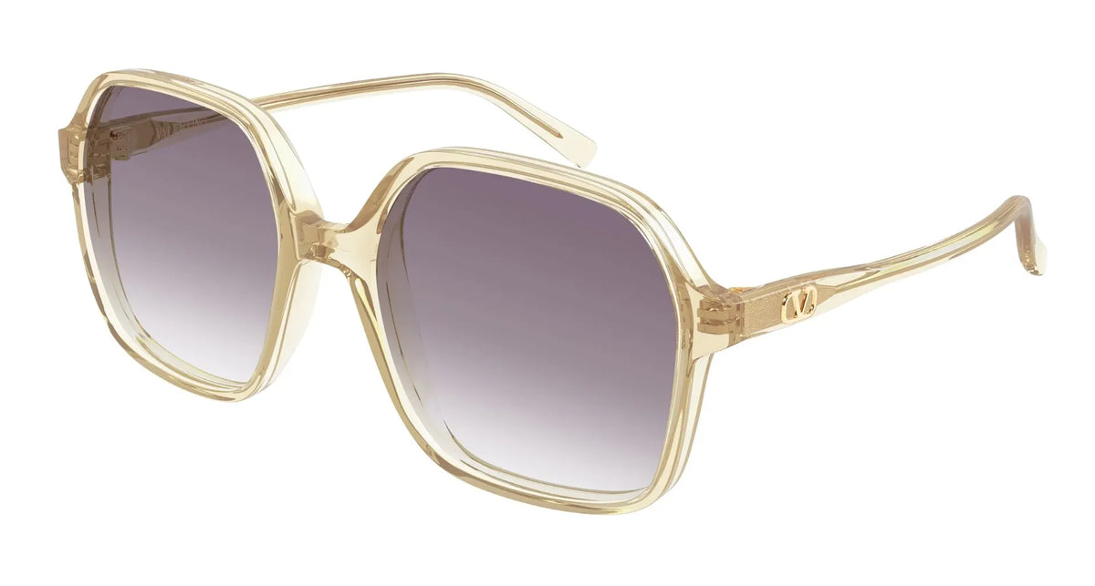 Valentino VG0018S-007 Orange Rectangular Sunglasses 56mm Sunglasses