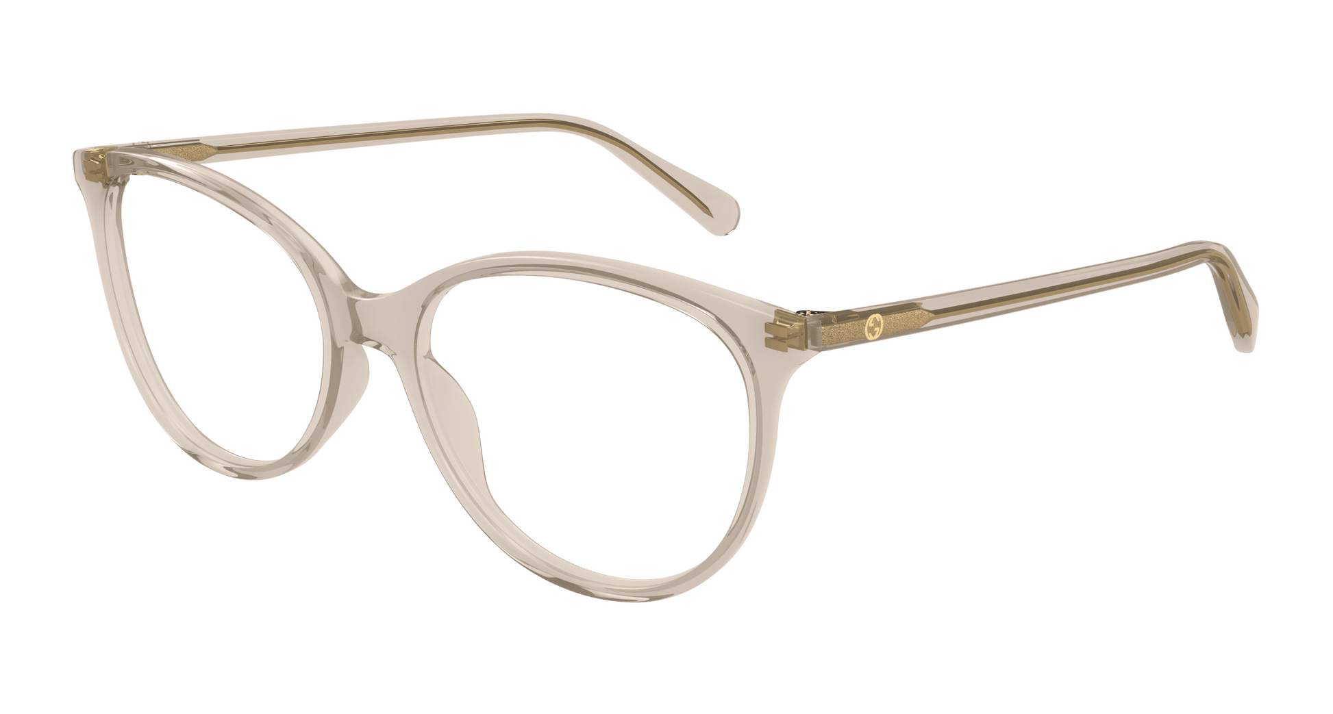 Gucci GG0550o-020 eyeglasses in brown frame with clear lenses
