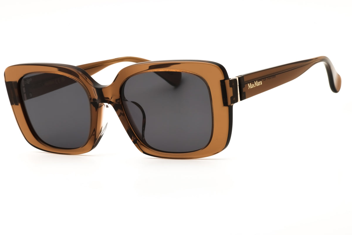 Max Mara MM0155-k-45A shiny light brown Oversized Sunglasses 54mm Sunglasses