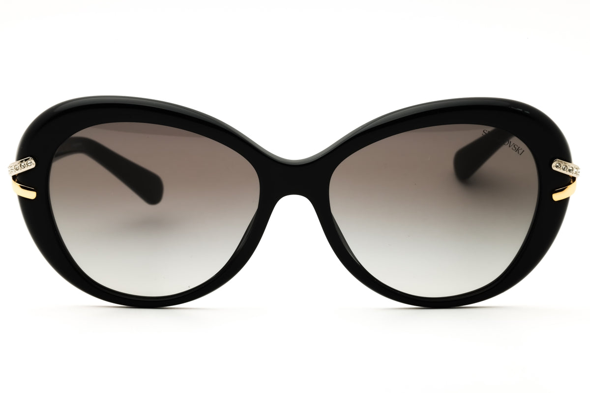 Swarovski SK6026-100111 Black Oval Sunglasses 56mm Sunglasses