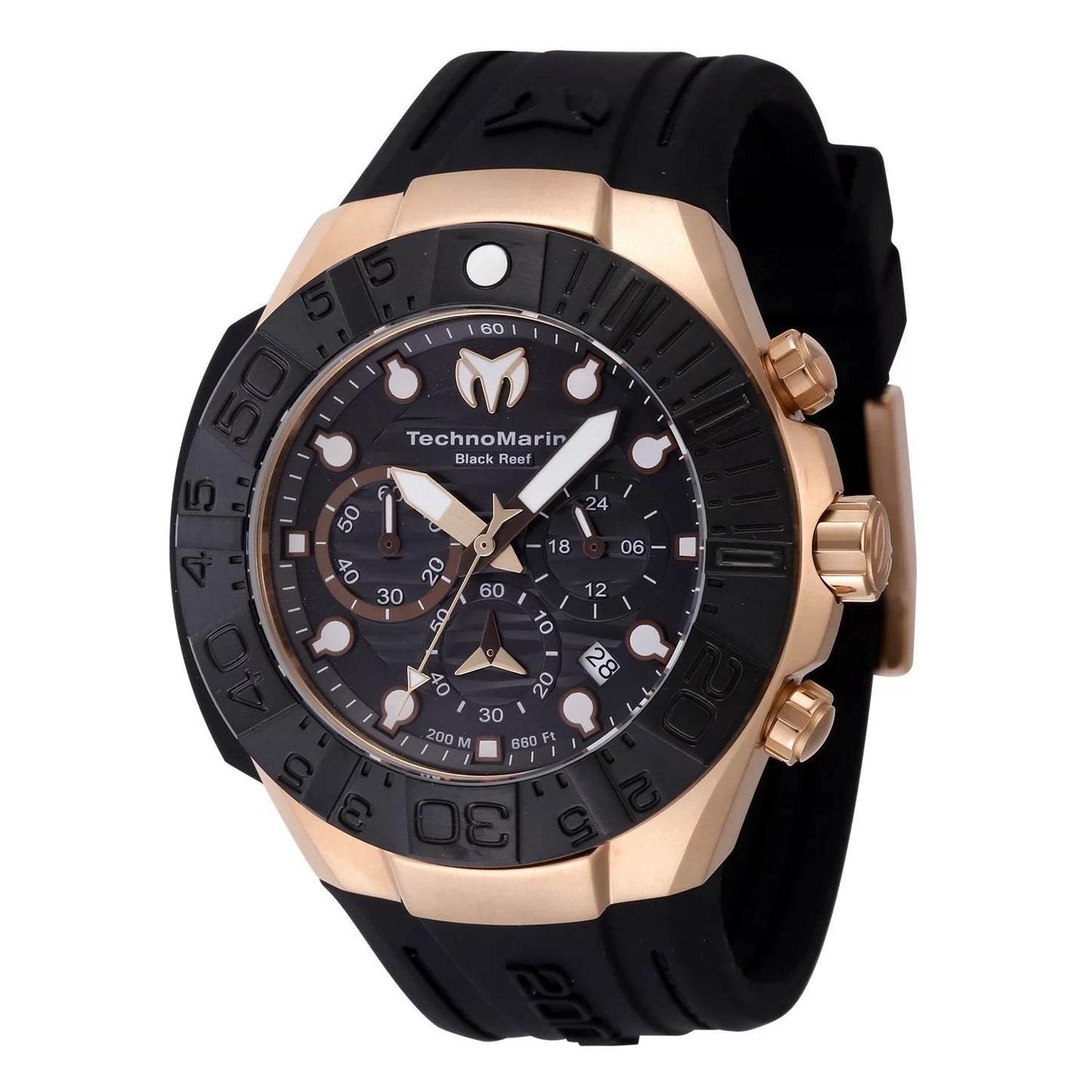 TechnoMarine TM-523011 TM-523011 Watch - Black Dial Silicon Band