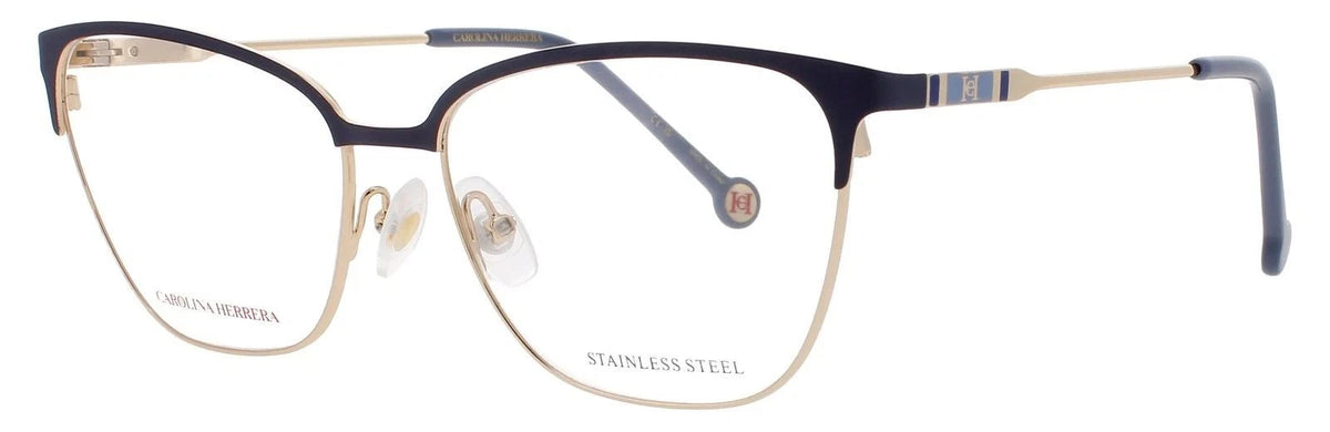Carolina Herrera HER-0119 LKS Gold Rectangle Eyeglasses 56mm Eyeglasses