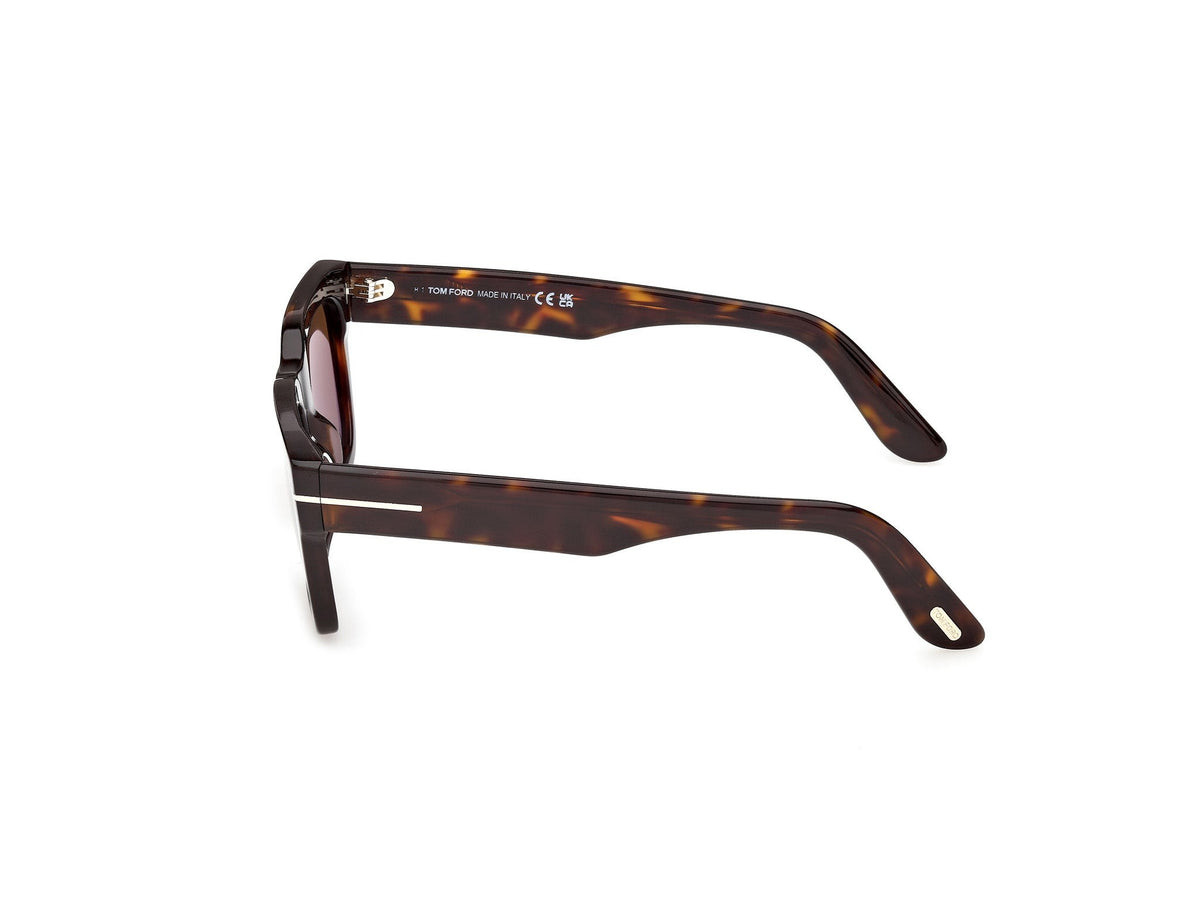 Tom Ford FT1333-5352J-53 Dark Havana Square  53mm Sunglasses