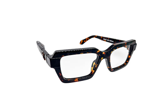 Off-White OERJ08UF25PLA0016000-52 Dark Havana Square Eyeglasses 52mm Eyeglasses