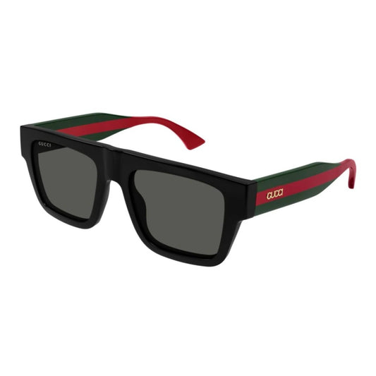 Gucci GG1868S-001 Black Rectangular Sunglasses 53mm Sunglasses