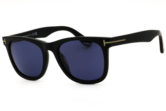 Tom Ford FT1099-02V matte black Rectangular Sunglasses 52mm