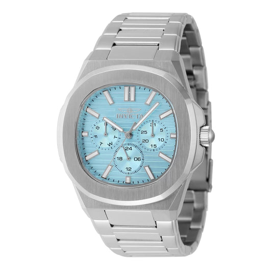 Invicta 48328 watch with blue dial and stainless steel band