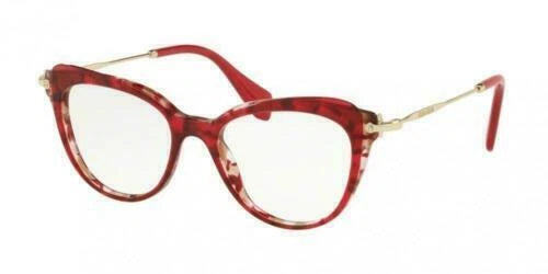 Miu Miu 0MU01QV-1101O1-50 Tortoise Cat Eye EYEGLASSES 52mm Eyeglasses