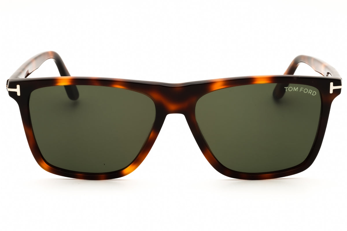 Tom Ford FT0832-53N blonde havana Rectangular Sunglasses 57mm Sunglasses