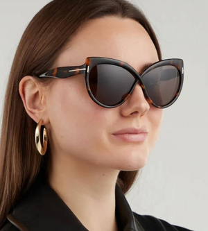 Tom Ford FT1196-52E Havana Cat Eye Sunglasses 65mm
