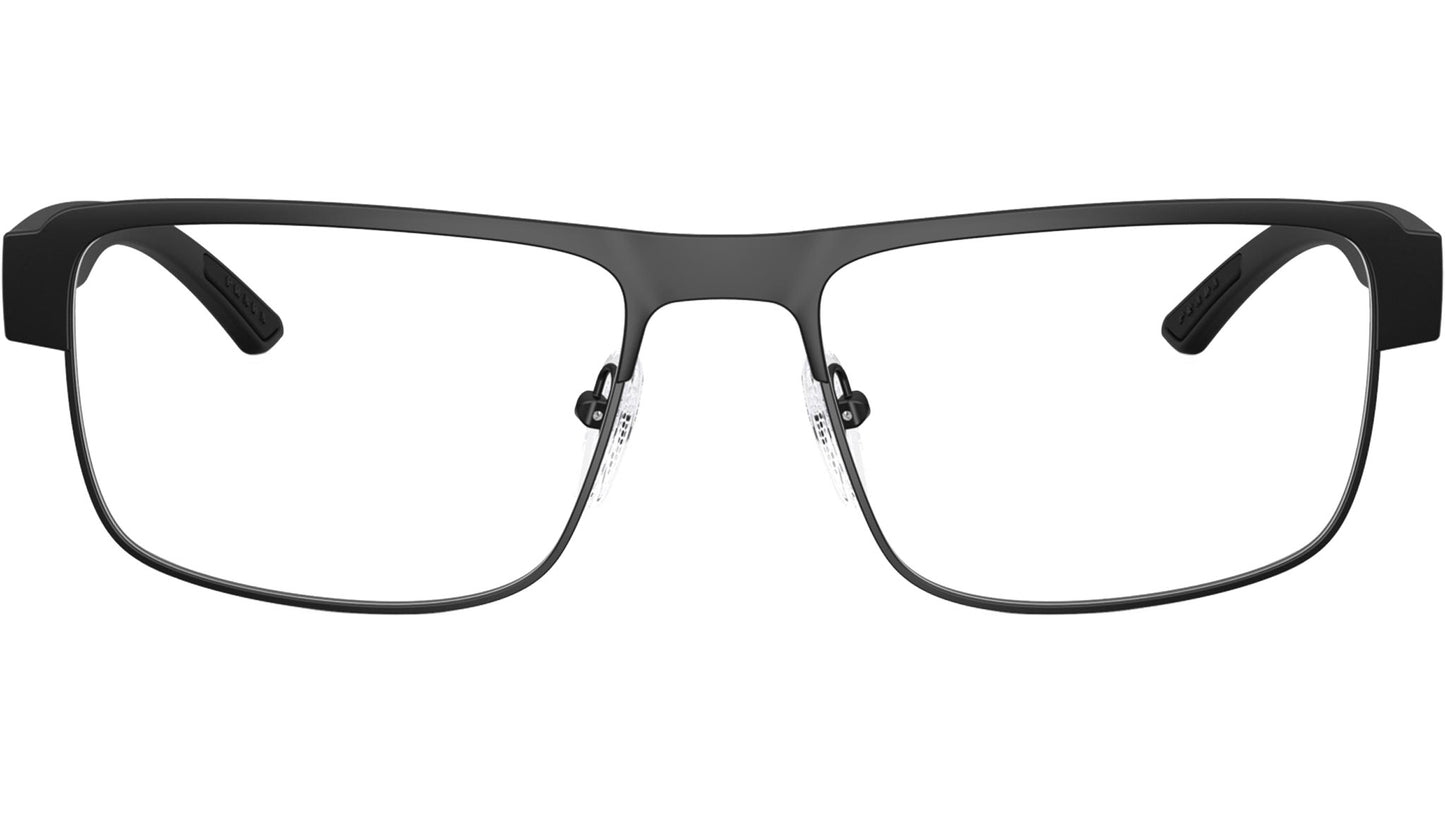 Prada 0PS51RV-07F1O1-54 eyeglasses in black frame with clear lenses