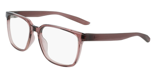 Nike 7302-250 eyeglasses in beige / brown frame with clear lenses