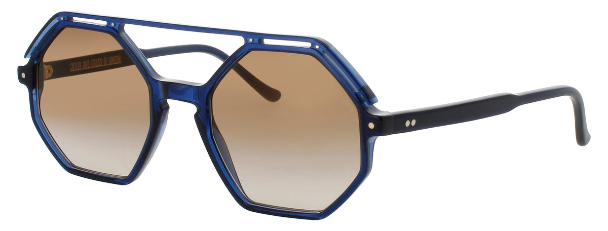 Cutler And Gross CGSN-1371-53-02 MIDNIGHT RAMBLER BLUE  Women's Sunglasses 53mm Sunglasses