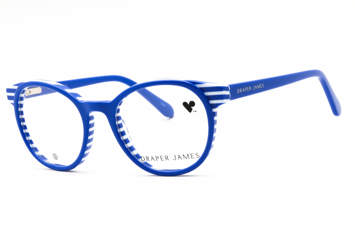 Draper James DJ1021-415 BLUE STRIPPED Round Eyeglasses 46mm Eyeglasses