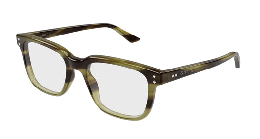 Gucci GG2131o-012 Havana Square Eyeglasses 56mm
