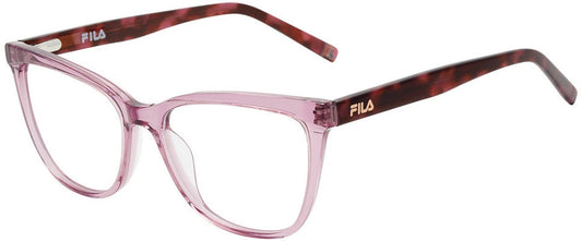 Fila VFI979 HINY TRANS PINK Shiny Transparent Pink  Eyeglasses 53mm