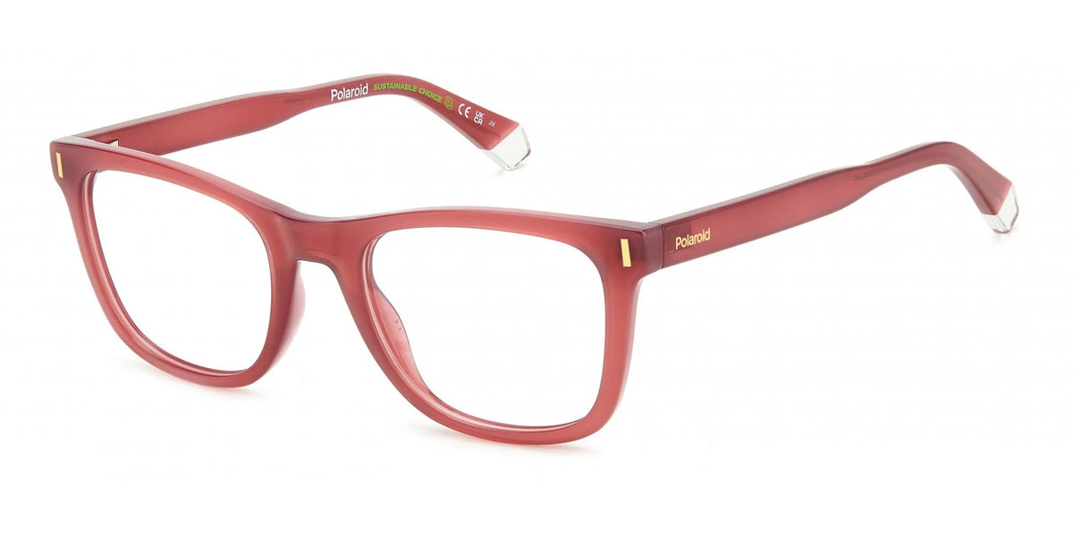 Polaroid PLDD511-8CQ-51 Cherry Rectangle Eyeglasses 51mm Eyeglasses