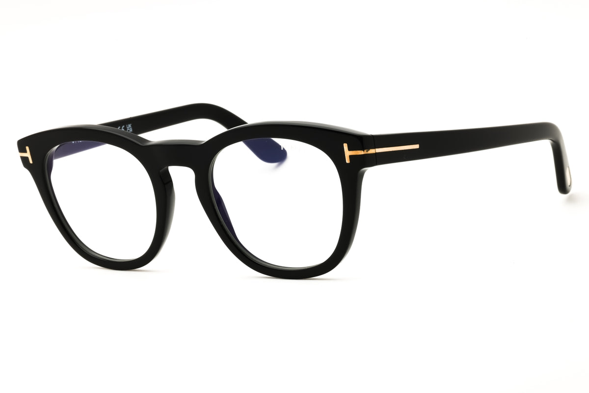 Tom Ford FT6081-B-001 shiny black Round Eyeglasses 51mm Eyeglasses