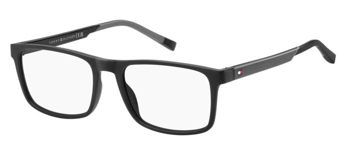 Tommy Hilfiger TH2148-08A-53 Black Grey Rectangle Eyeglasses 53mm Eyeglasses