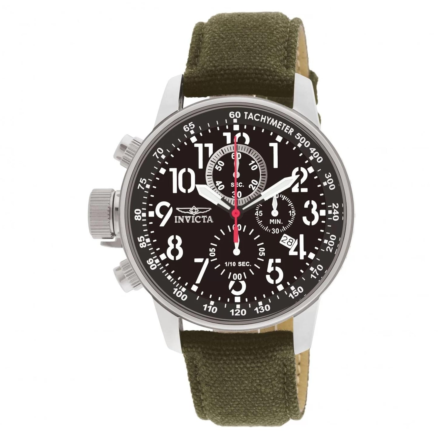 Invicta 1873 1873 Watch - Black Dial Riffle Band