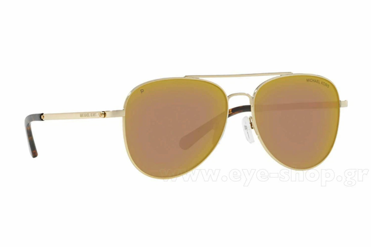 Michael Kors 0MK1045-10142O-56 Gold Pilot SUNGLASSES 56mm Sunglasses