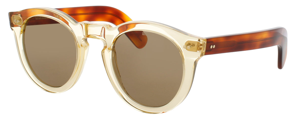 Cutler And Gross CGSN-0734-50-07 CRYSTAL YELLOW HAVANA  Unisex Sunglasses 50mm Sunglasses