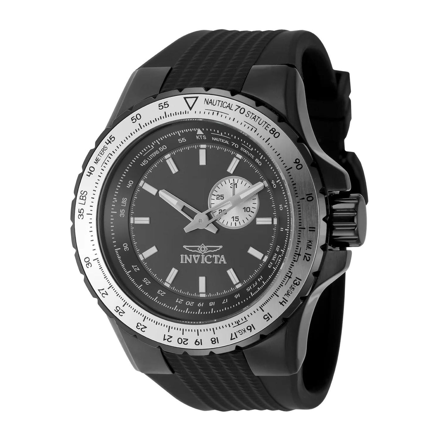 Invicta 49720 49720 Watch - Gunmetal Dial Silicone Band