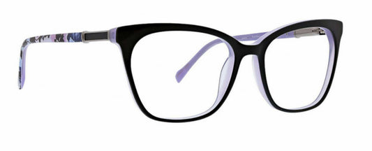 Vera Bradley Leesha Plum Pansies 5316 53mm New Eyeglasses