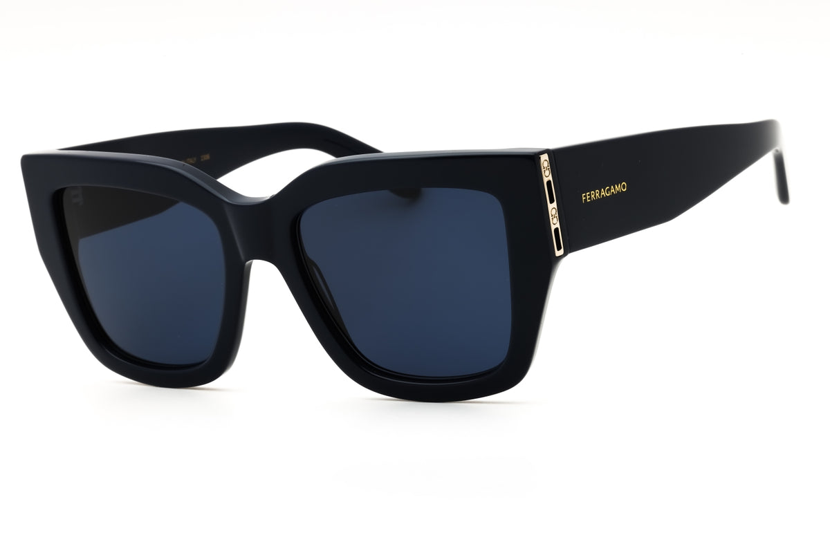 Salvatore Ferragamo SF1104S-414 NAVY BLUE Rectangular Sunglasses 55mm Sunglasses