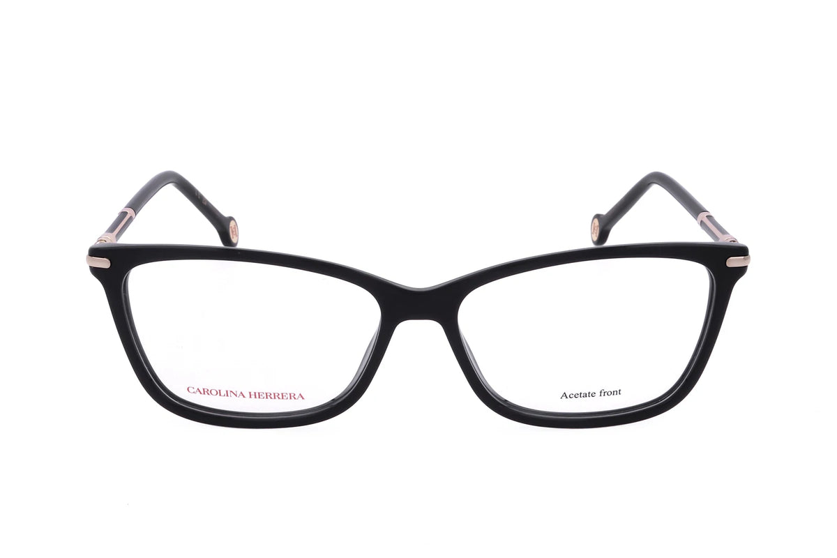 Carolina Herrera HER-0271 807 Black Rectangle Eyeglasses 54mm Eyeglasses