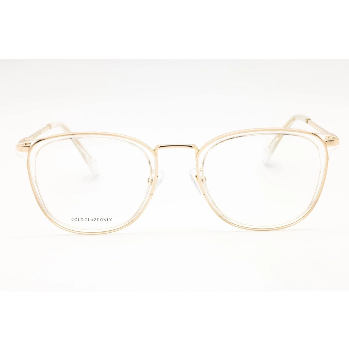 Polaroid PLDD439-REJ-52 Crystal Gold Rectangle Eyeglasses 52mm Eyeglasses