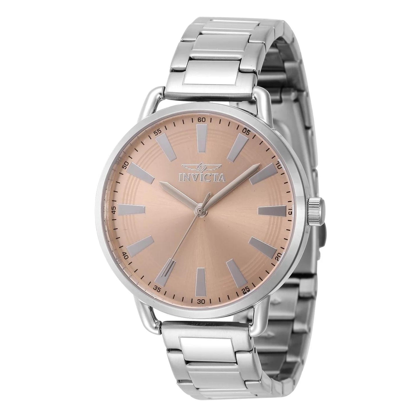 Invicta 46329 46329 Watch - Pink Dial Stainless Steel Band