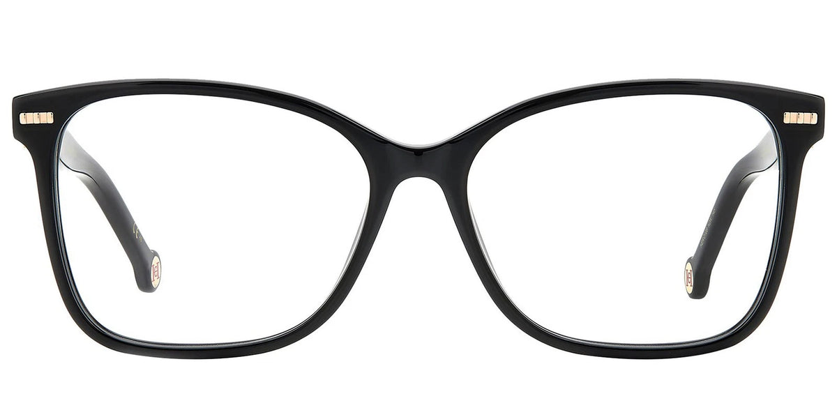 Carolina Herrera HER-0108 KDX Black Square Eyeglasses 54mm Eyeglasses