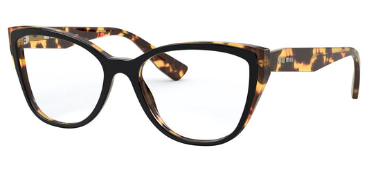 Miu Miu 0MU04SVA-3891O1-54 Black Rectangle EYEGLASSES 0mm Eyeglasses