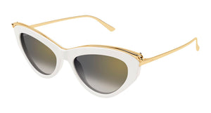 Cartier CT0596S-005 Grey Cat Eye Sunglasses 55mm