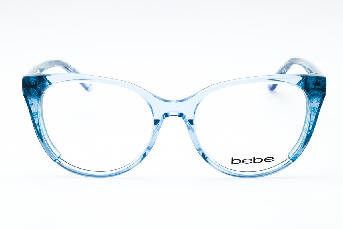 Bebe BB5208-422 BLUE ANIMAL Cat eye Eyeglasses 52mm Eyeglasses