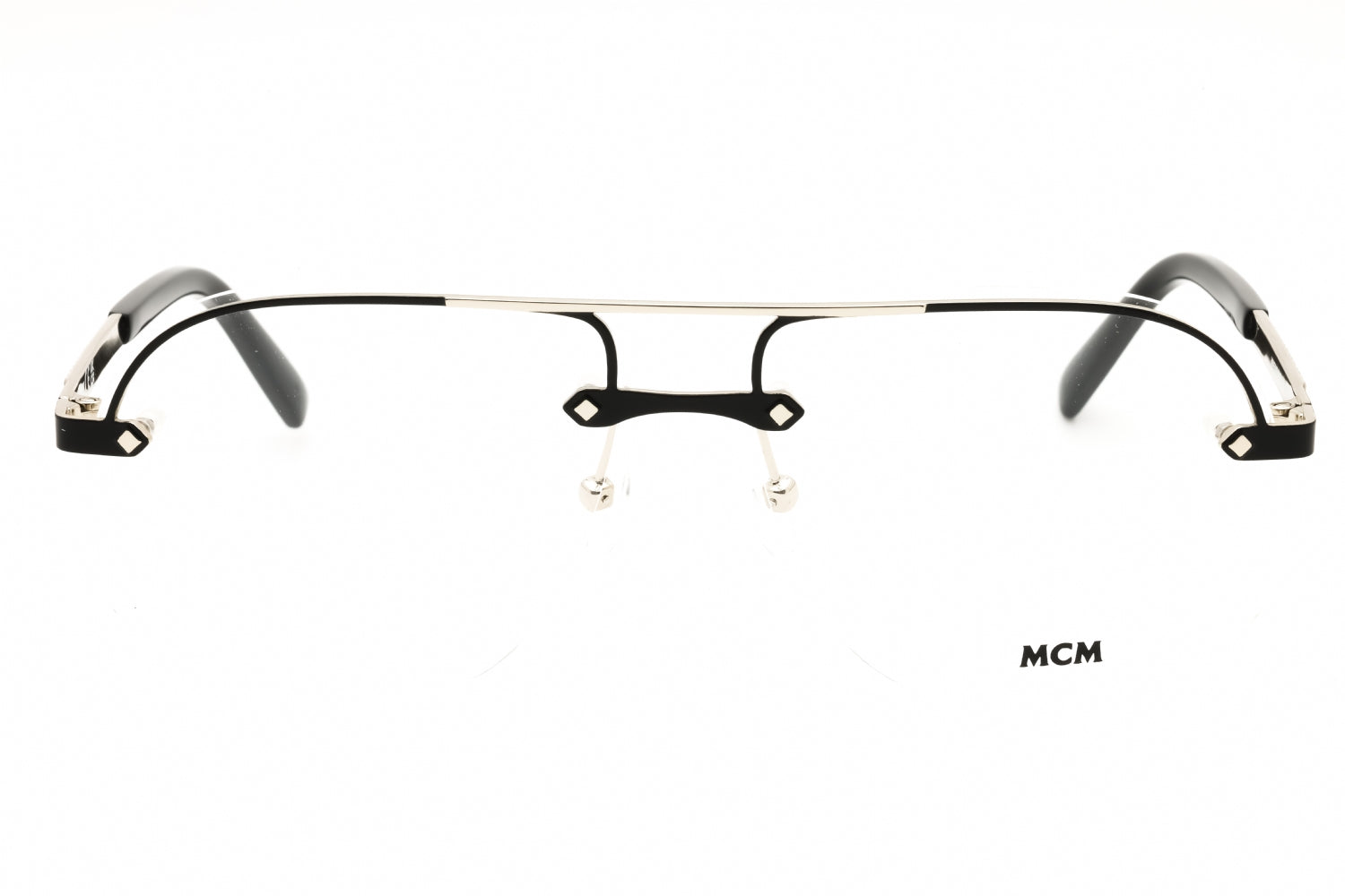 MCM MW5019-H-002 eyeglasses in matte black frame with clear lenses