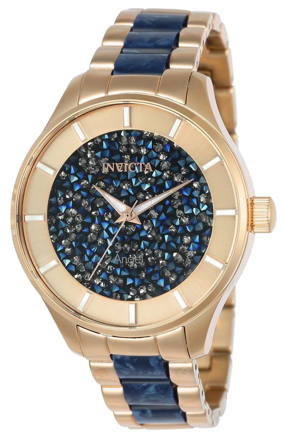 Invicta 24662 Quartz Watch Blue Dial Stainless Steel 40mm Lady