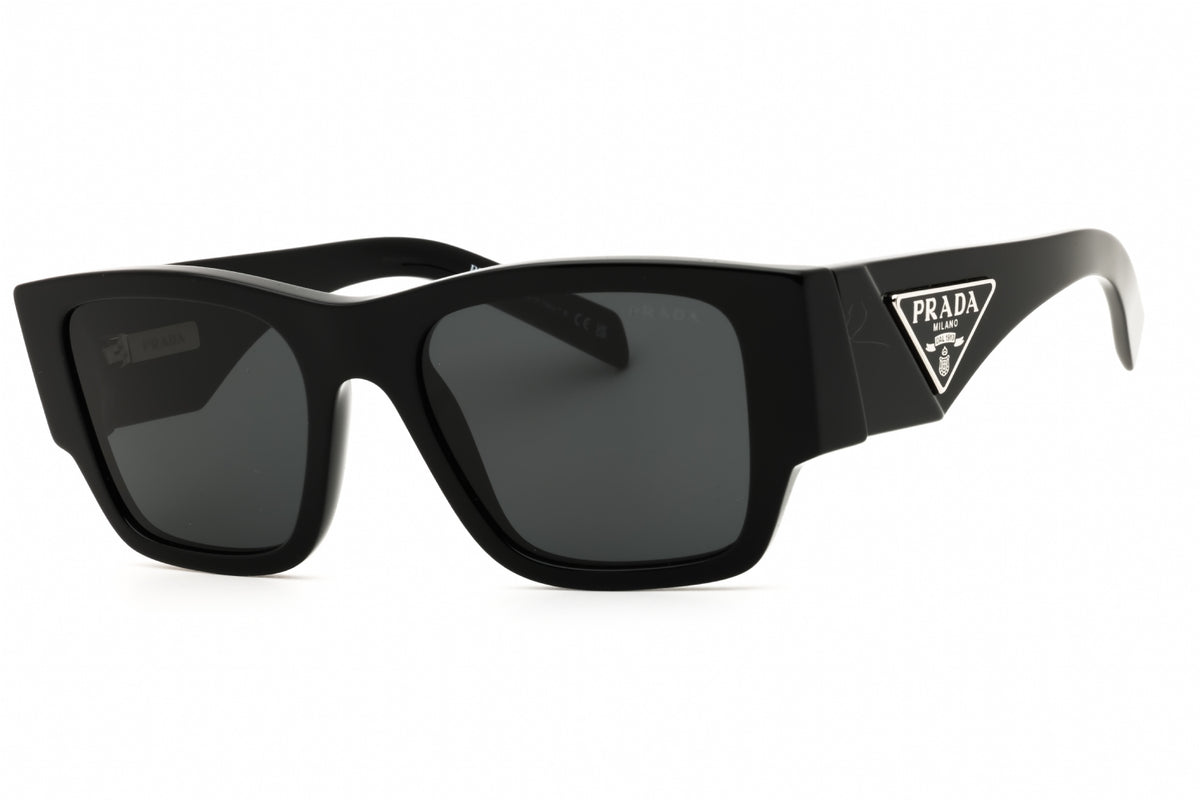 Prada 0PR 10ZS-1AB5S0 Black Rectangular Sunglasses 54mmmm Sunglasses