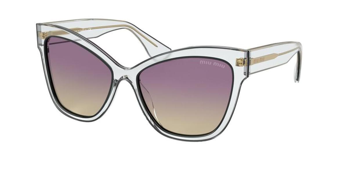 Miu Miu 0MU08VS-03I09B-56 Clear Cat Eye SUNGLASSES 0mm Sunglasses