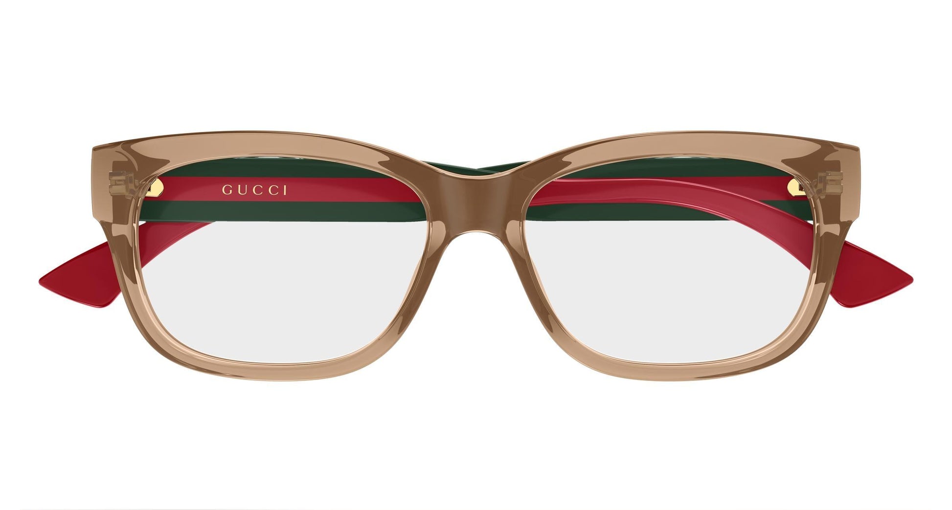 Gucci GG0278oN-005 eyeglasses in green frame with clear lenses