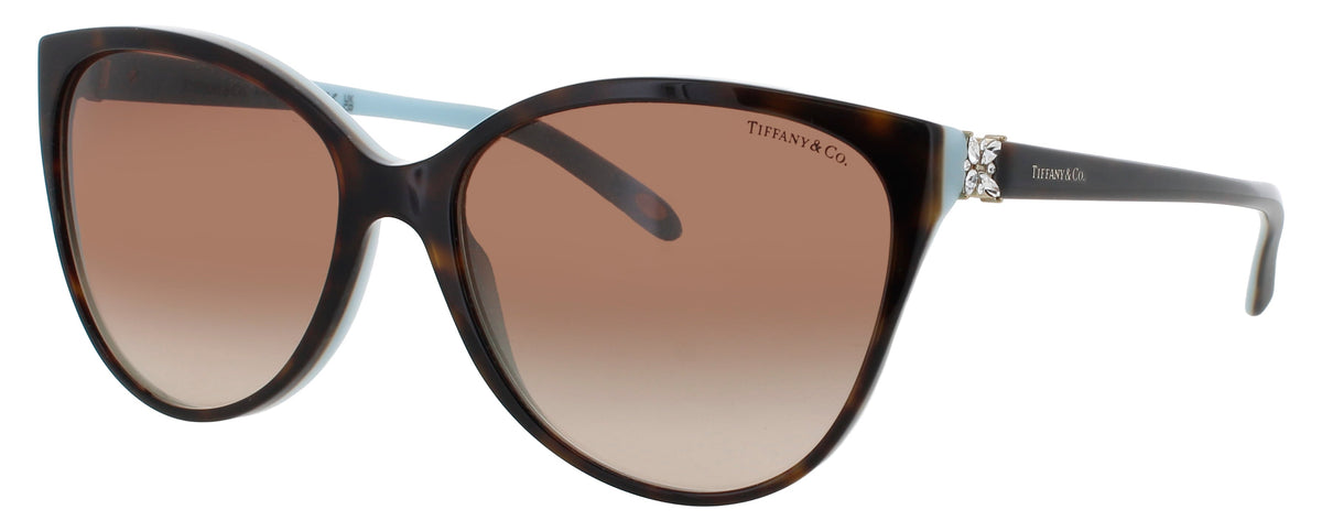 Tiffany & Co TF4089B-81343B58 HAVANA ON TIFFANY BLUE  Women's Sunglasses 58mm