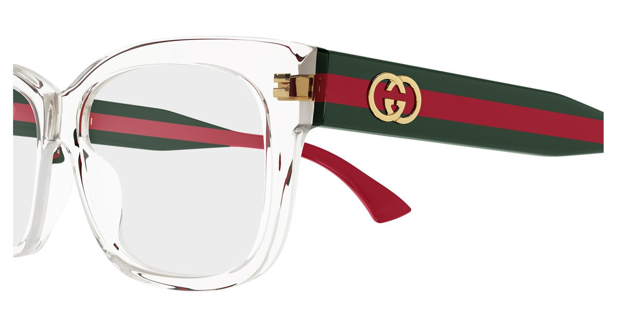 Gucci GG0278oN-003 eyeglasses in green frame with clear lenses