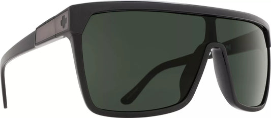 Spy FLYNN- Black Matte Black/Happy Gray Green 134mm New Sunglasses