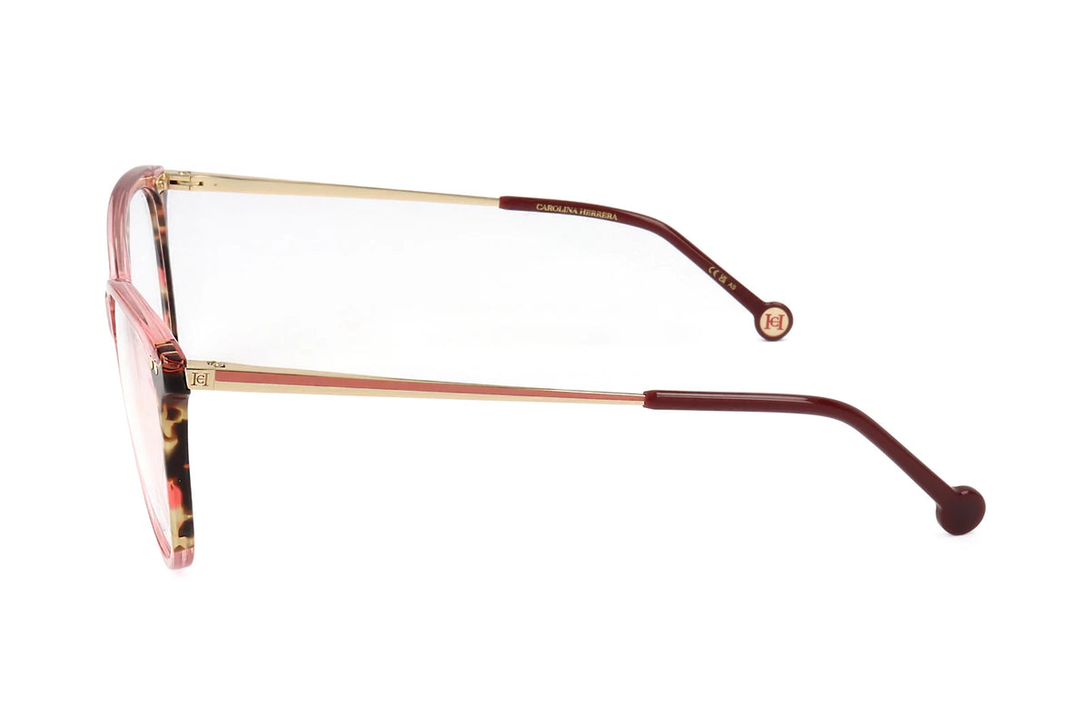 Carolina Herrera HER-0210 HT8 Brown Rectangle Eyeglasses 54mm Eyeglasses