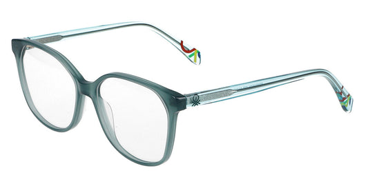 Benetton BEO1093-528 eyeglasses in milky green frame with clear lenses