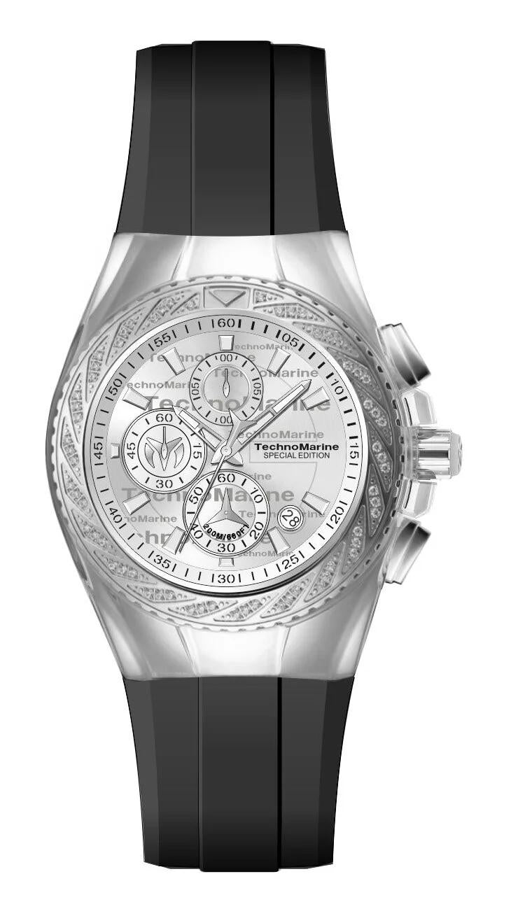 TechnoMarine TM-125014 TM-125014 Watch - Silver Dial Silicone Band