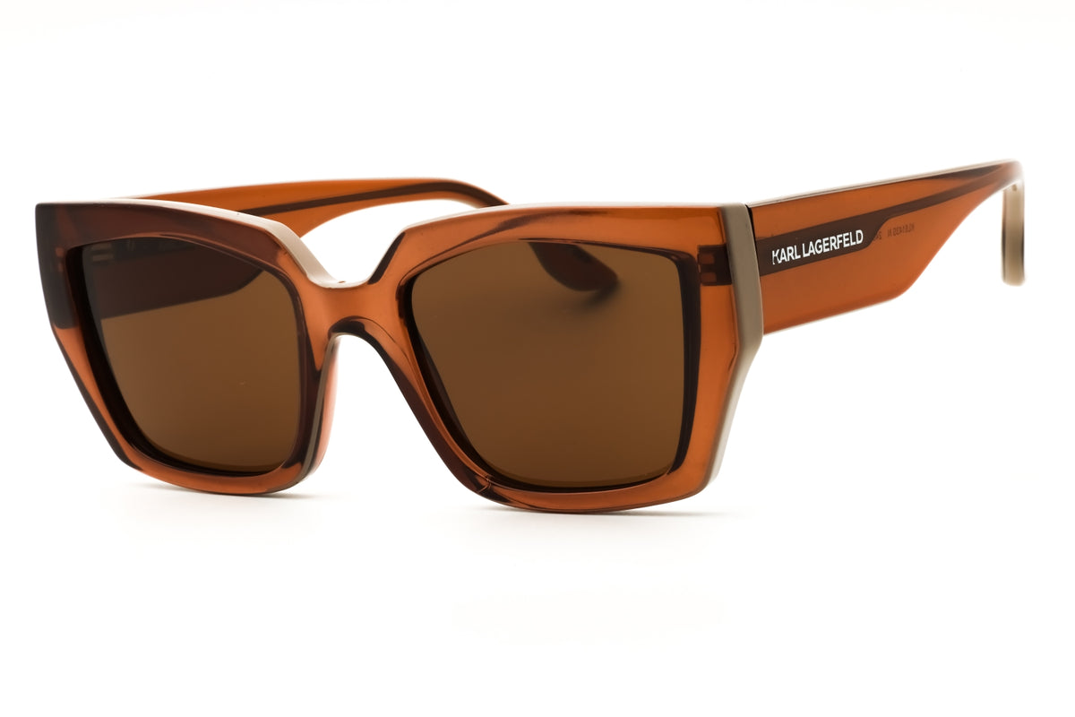 KARL LAGERFELD KL6143S N-246 LIGHT BROWN Rectangular Sunglasses 53mm Sunglasses